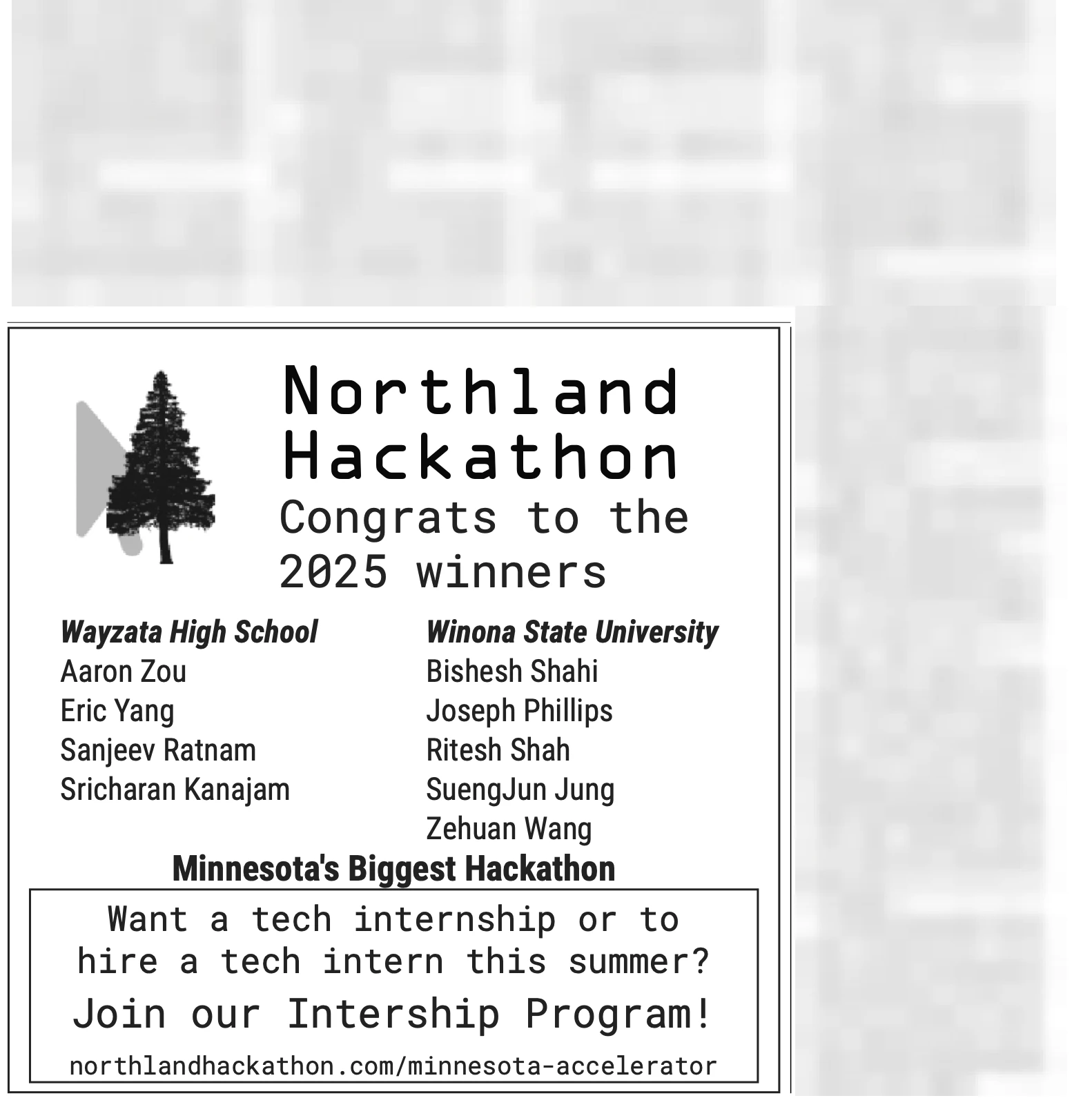 Star Tribune feature on Northland Hackathon