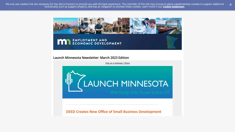 Launch Minnesota Newsletter preview