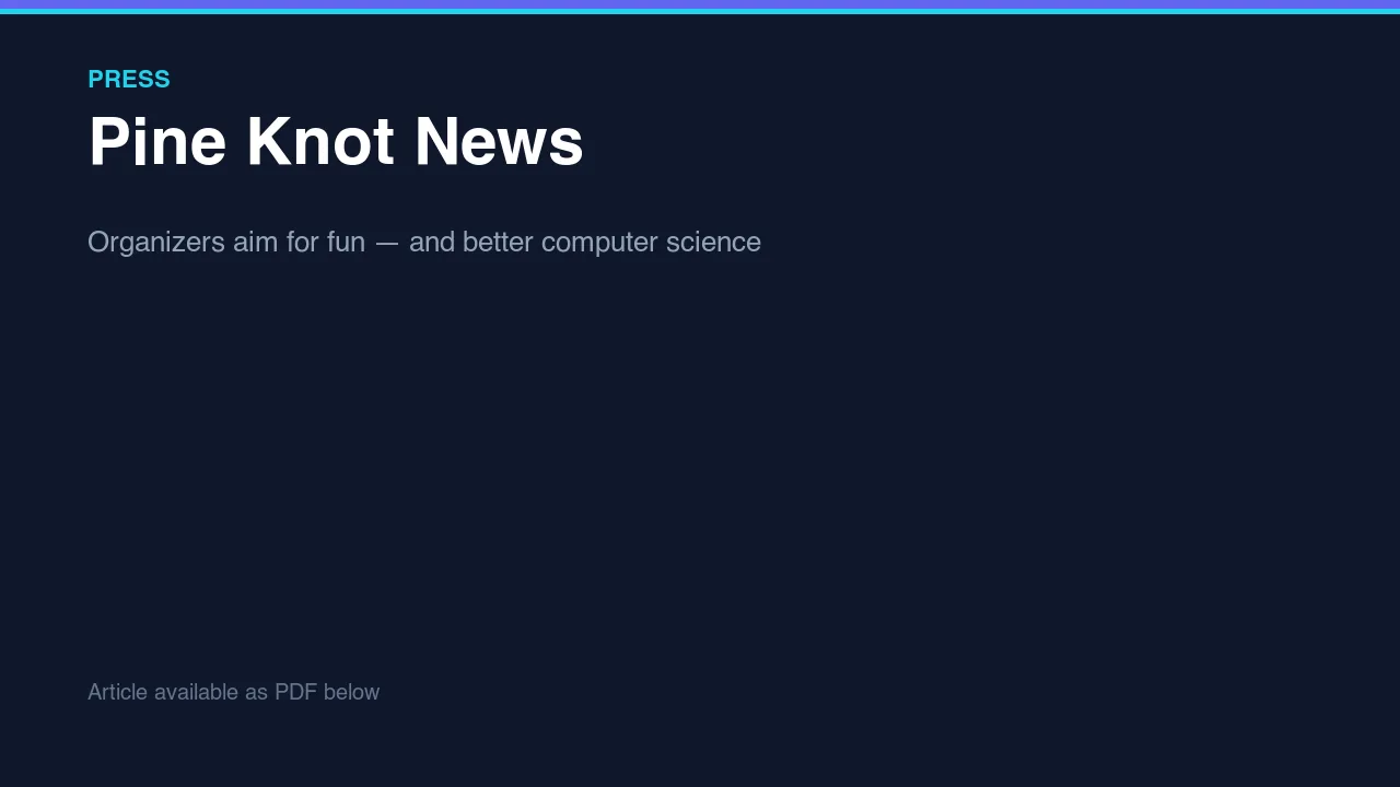 Pine Knot News article preview