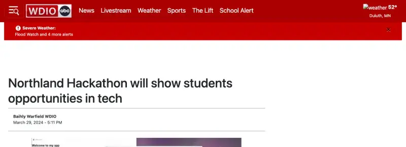 WDIO Duluth article preview