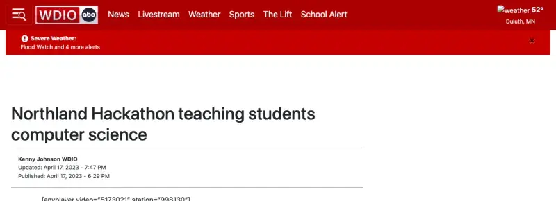 WDIO Duluth article preview